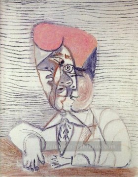 Buste d’homme 1972 cubism Pablo Picasso Peinture à l'huile